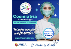 Carrera de Cosmetologia - Cosmiatria 
Iniciamos Abril 2023  Sep 2023